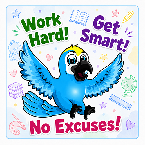 Work Hard, Get Smart, No Excuses!